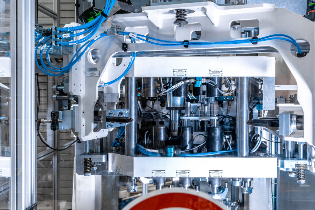 Detailansicht im Inneren des Messsystems zur Erfassung der realen Lagervorspannung im Elektroantrieb unter realen Montagebedingungen.